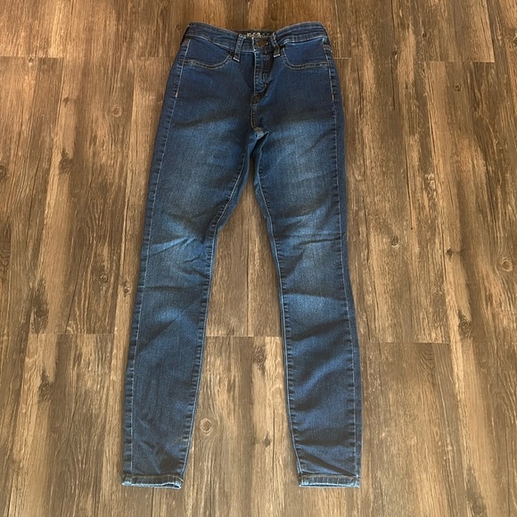 Wild Fable Girls Blue Skinny Jeans Size 00/24R - Picture 1 of 12